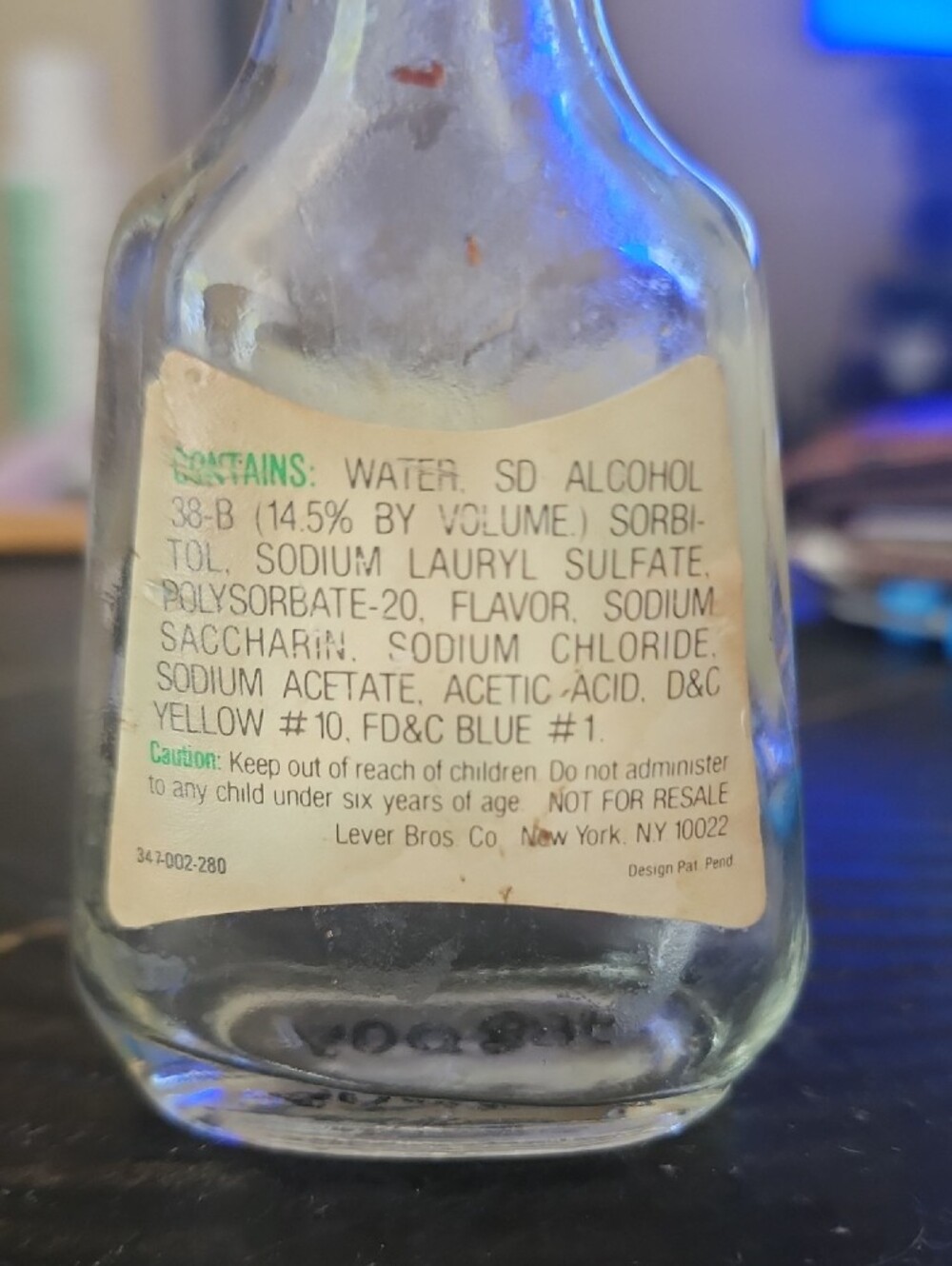 Vintage Signal Mouthwash & Gargle Mini Glass Bottle 1.5 fl oz | Collectible - Picture 5 of 8